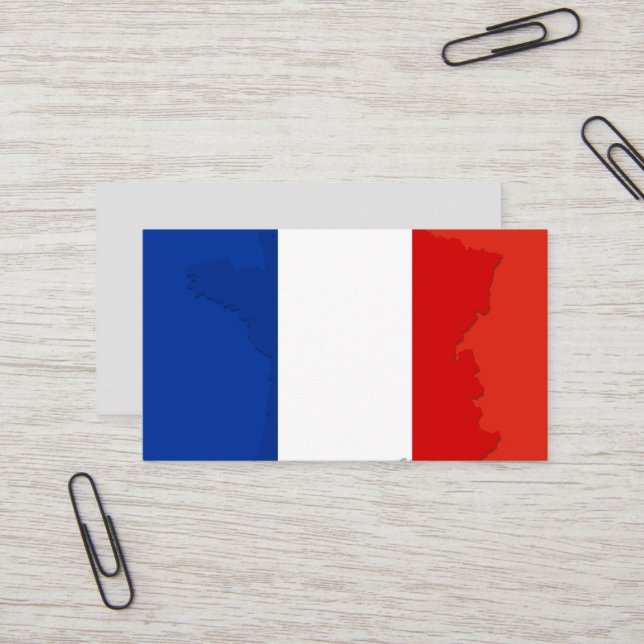French flag business card (Front/Back In Situ)