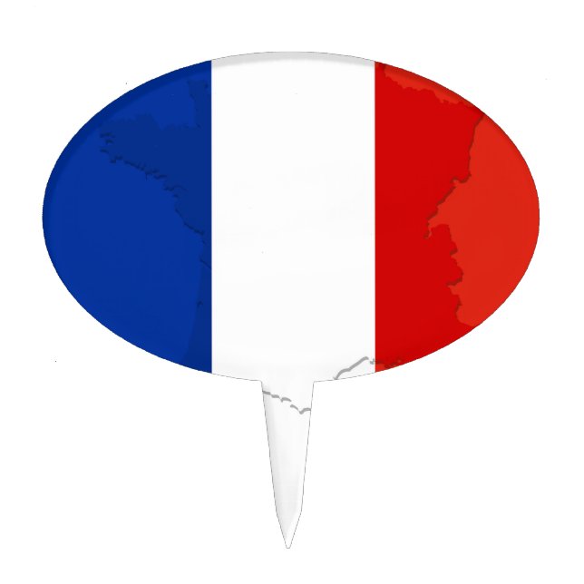 French flag cake topper (Front)