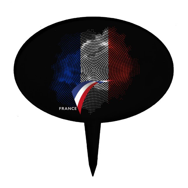French flag cake topper (Front)