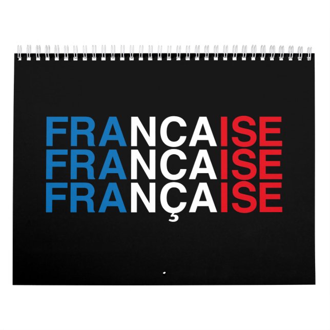 FRENCH Flag Calendar (Cover)