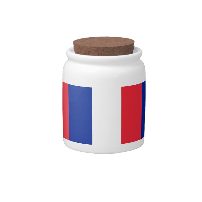 French Flag Candy Jar (Front)