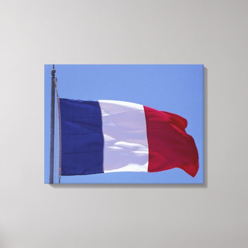 French flag canvas print