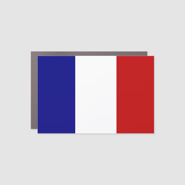 French Flag  Car Magnet (Front)