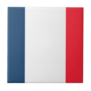 French Flag Ceramic Tile