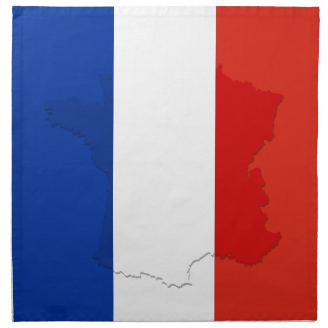 French flag cloth napkin (Front)