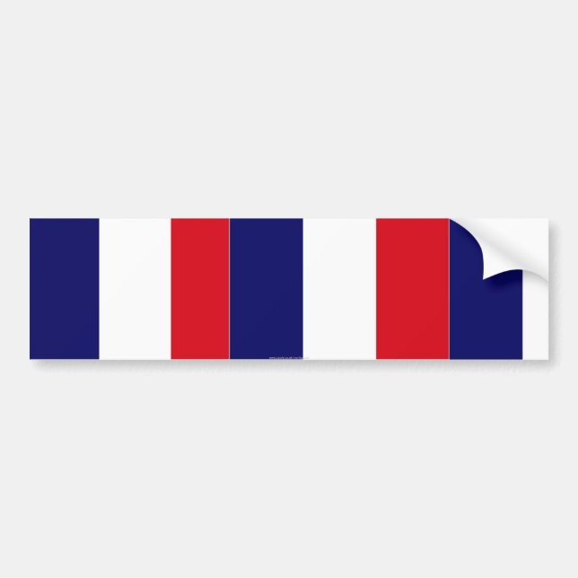 French flag colors bumper sticker (Front)