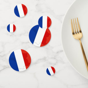 French flag confetti
