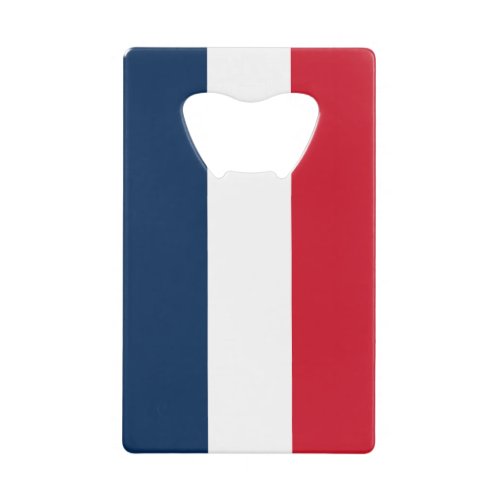 French Flag Credit Card Bottle Opener
