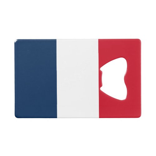 French Flag Credit Card Bottle Opener