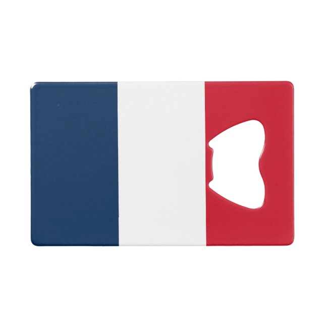 French Flag Credit Card Bottle Opener (Front (Horizontal))