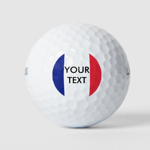 French flag custom golf ball set for France
