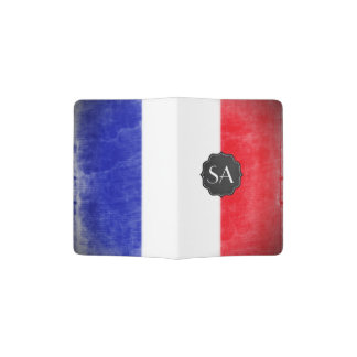 French Flag Customizable Passport Cover