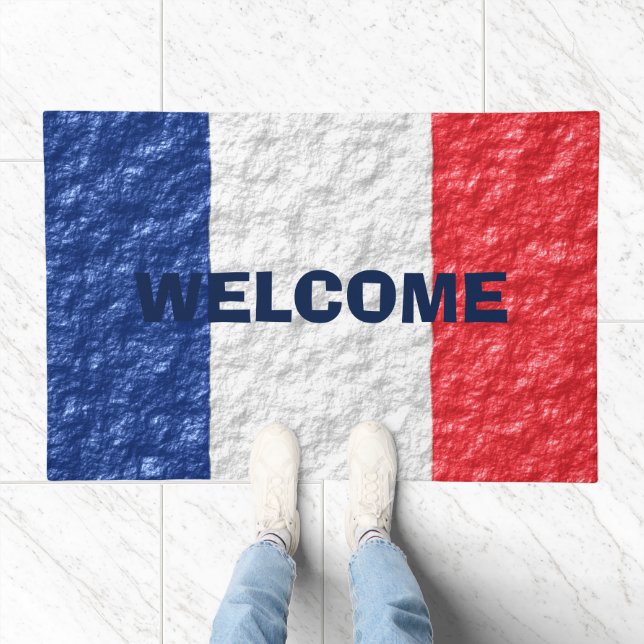 French Flag Design Doormat (Indoor)