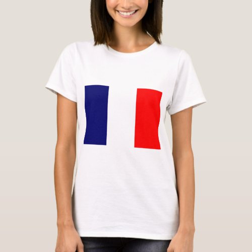 French Flag Design _ OUI  T_Shirt