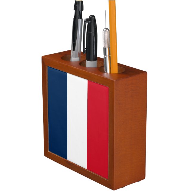 French Flag Desk Organizer (In Situ)