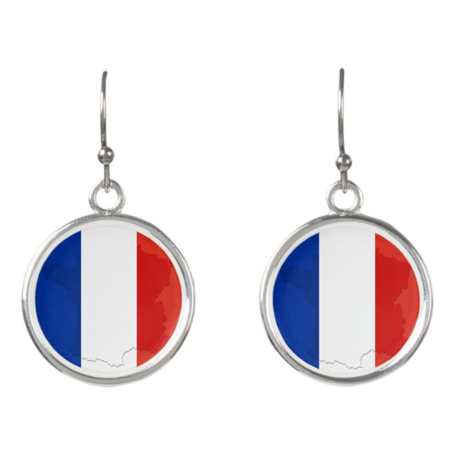 French flag earrings (Front)
