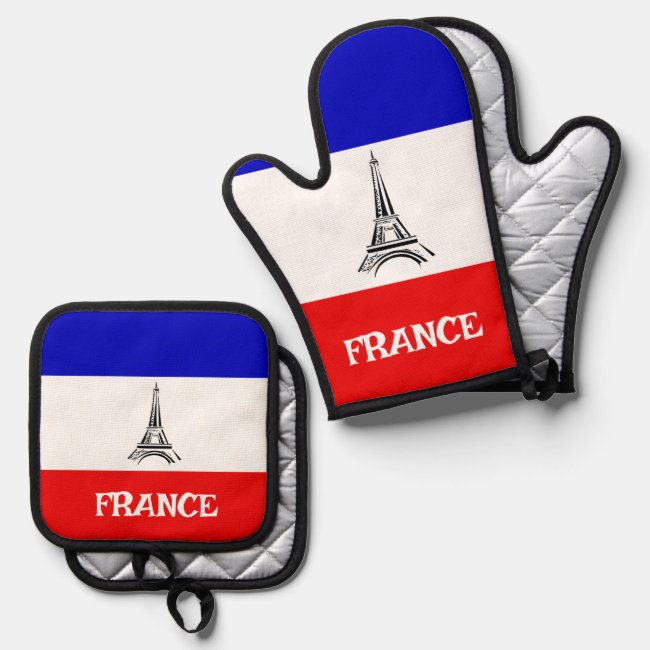 French Flag Eiffel Tower Design