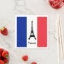 French flag & Eiffel Tower - France /sports fans Napkins