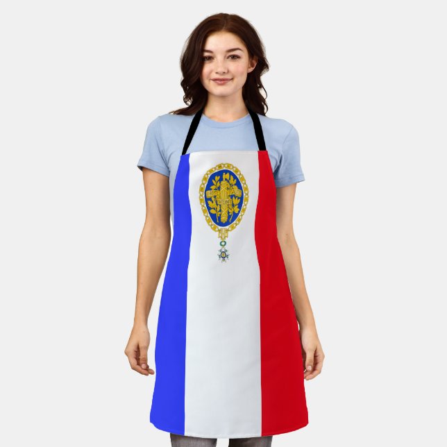 French flag-emblem apron (Worn)