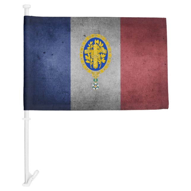 French flag-emblem car flag (Front)