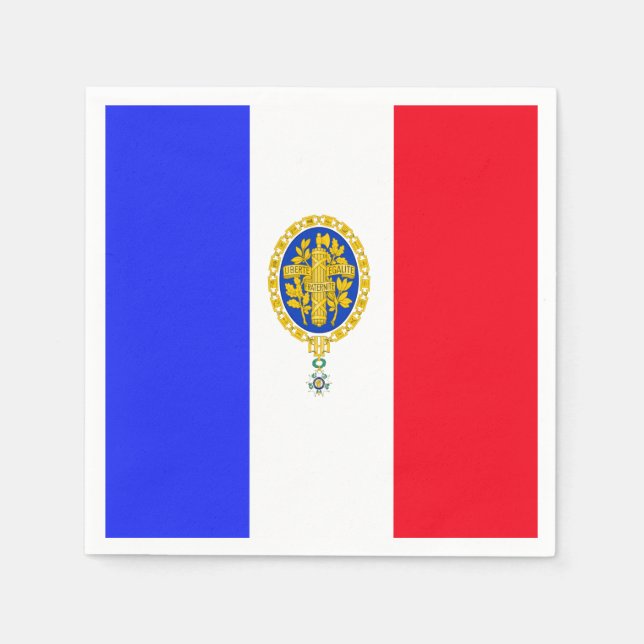 French flag-Emblem     Napkins (Front)