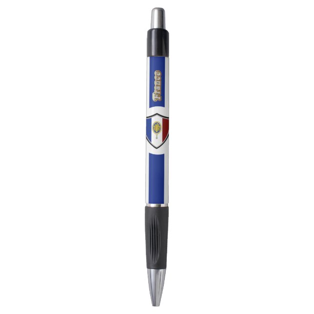 French flag-emblem pen (Front Vertical)