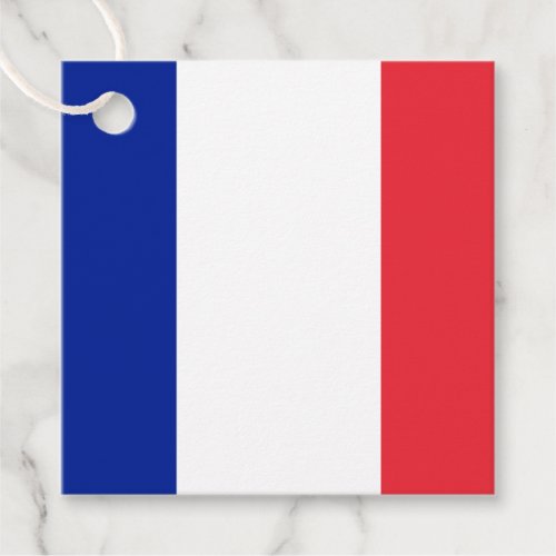 French Flag Favor Tags