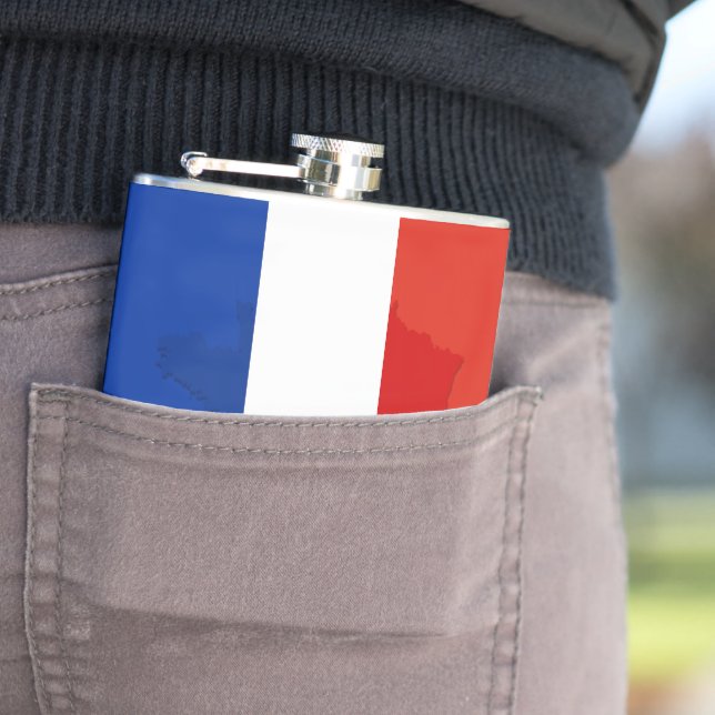 French flag flask (In Situ)