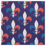 French Flag Fleur de Lys Fabric