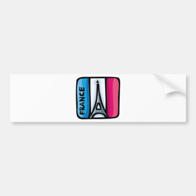 French Flag - France Bumper Sticker (Front)