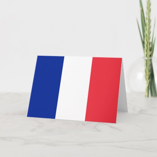 French Flag France Card