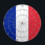 French Flag (France) Dart Board<br><div class="desc">This design features the national flag of France (officially the French Republic, République française), which is a country consisting of metropolitan France in Western Europe and several overseas regions and territories. The metropolitan area of France extends from the Mediterranean Sea to the English Channel and the North Sea, and from...</div>