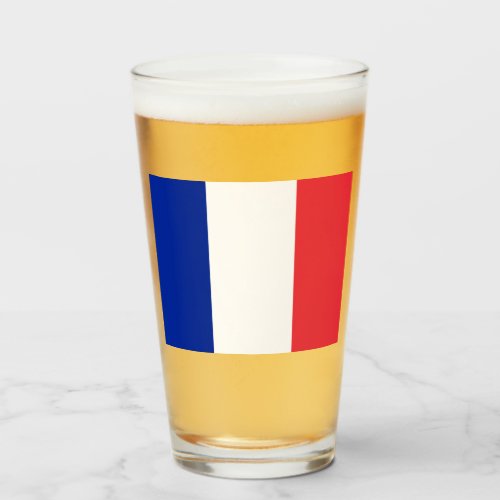 French Flag France Glass