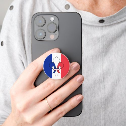 French Flag  France Lily _ fleur fashion sports PopSocket