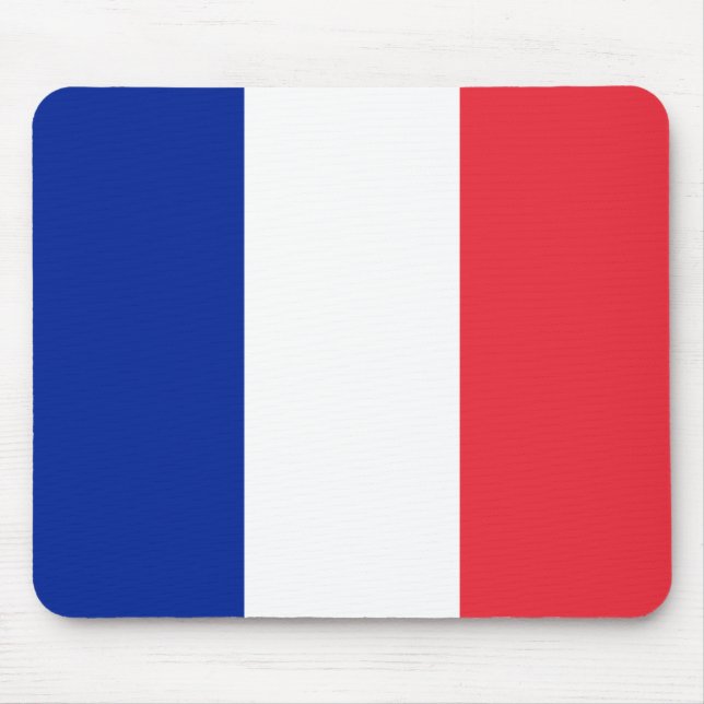 French Flag (France) Mouse Pad (Front)