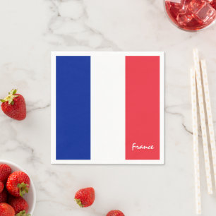 French flag & France party fashion /sports fans Napkins