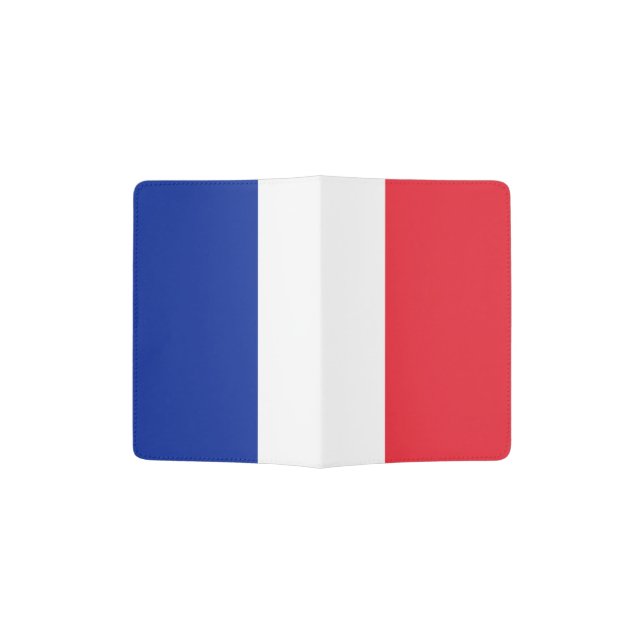 French Flag (France) Passport Holder (Opened)