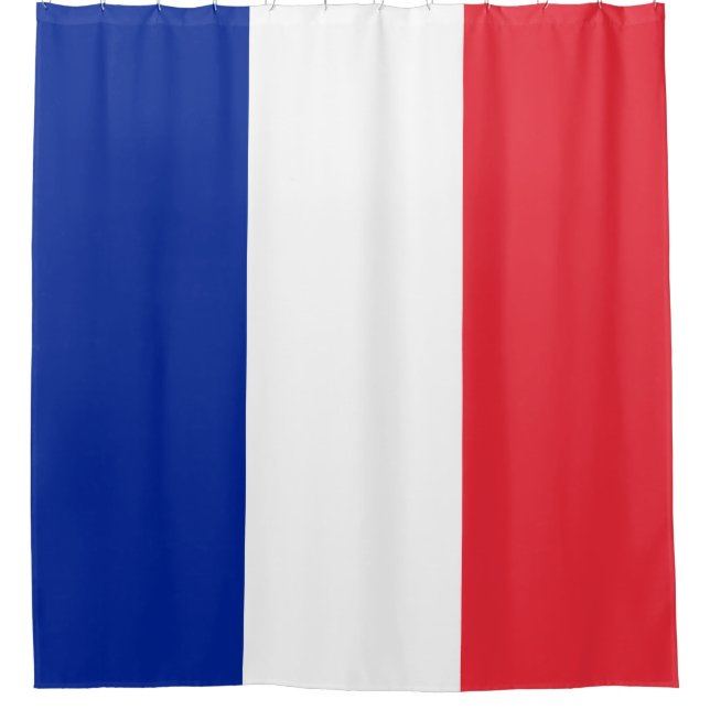 French Flag (France) Shower Curtain (Front)