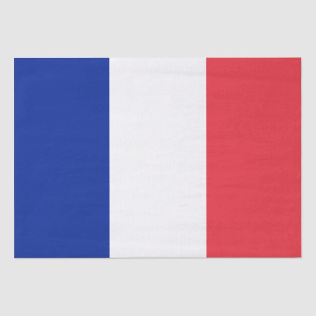 French Flag (France) Tissue Paper (Front)