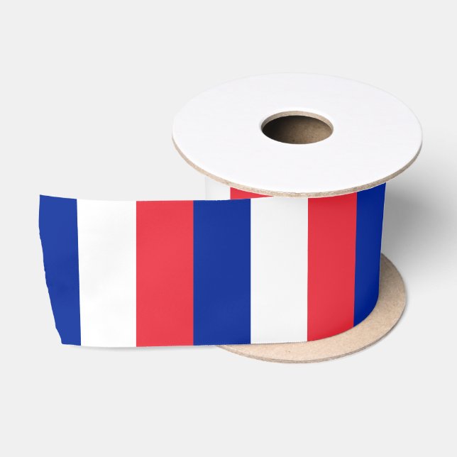 French Flag & France travel, holiday /sports Satin Ribbon (Spool)