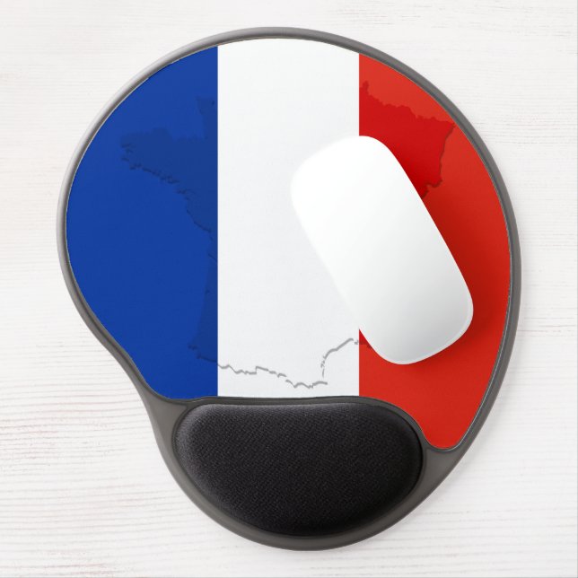 French flag gel mouse pad (Left Side)