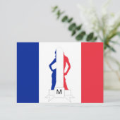 French flag & girl monogram (Standing Front)