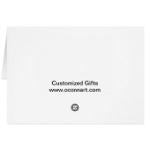 French flag & girl monogram cards (Back Horizontal)