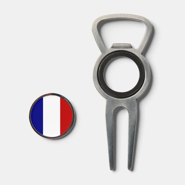 French Flag Golf Divot Tool (Front (Open))