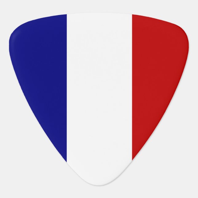French Flag  Guitar Pick (Front)