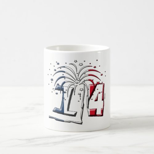 French Flag July 14 Quatorze Juillet Bastille Day Coffee Mug