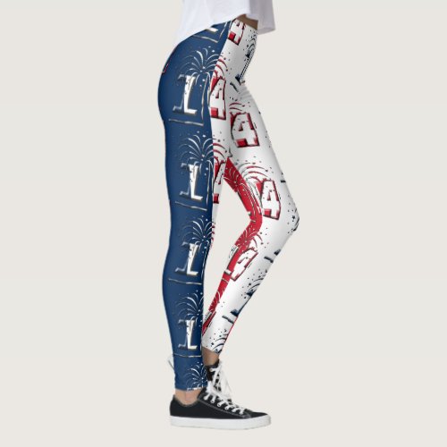 French Flag July 14 Quatorze Juillet Bastille Day Leggings