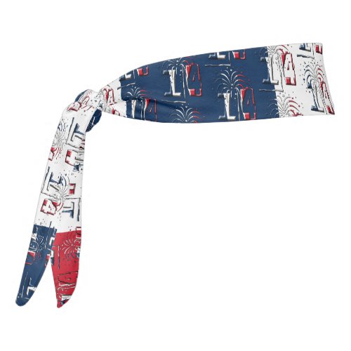 French Flag July 14 Quatorze Juillet Bastille Day Tie Headband