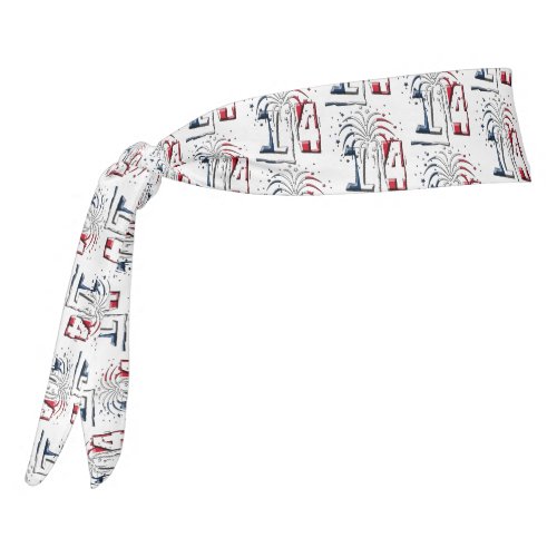 French Flag July 14 Quatorze Juillet Bastille Day Tie Headband