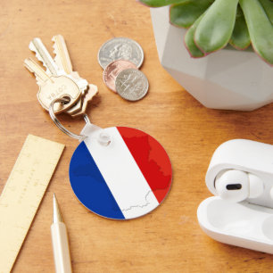 French flag keychain
